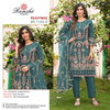 R 1104 By Ramsha Organza Embroidery Pakistani Readymade Suits Wholesale Market In Surat